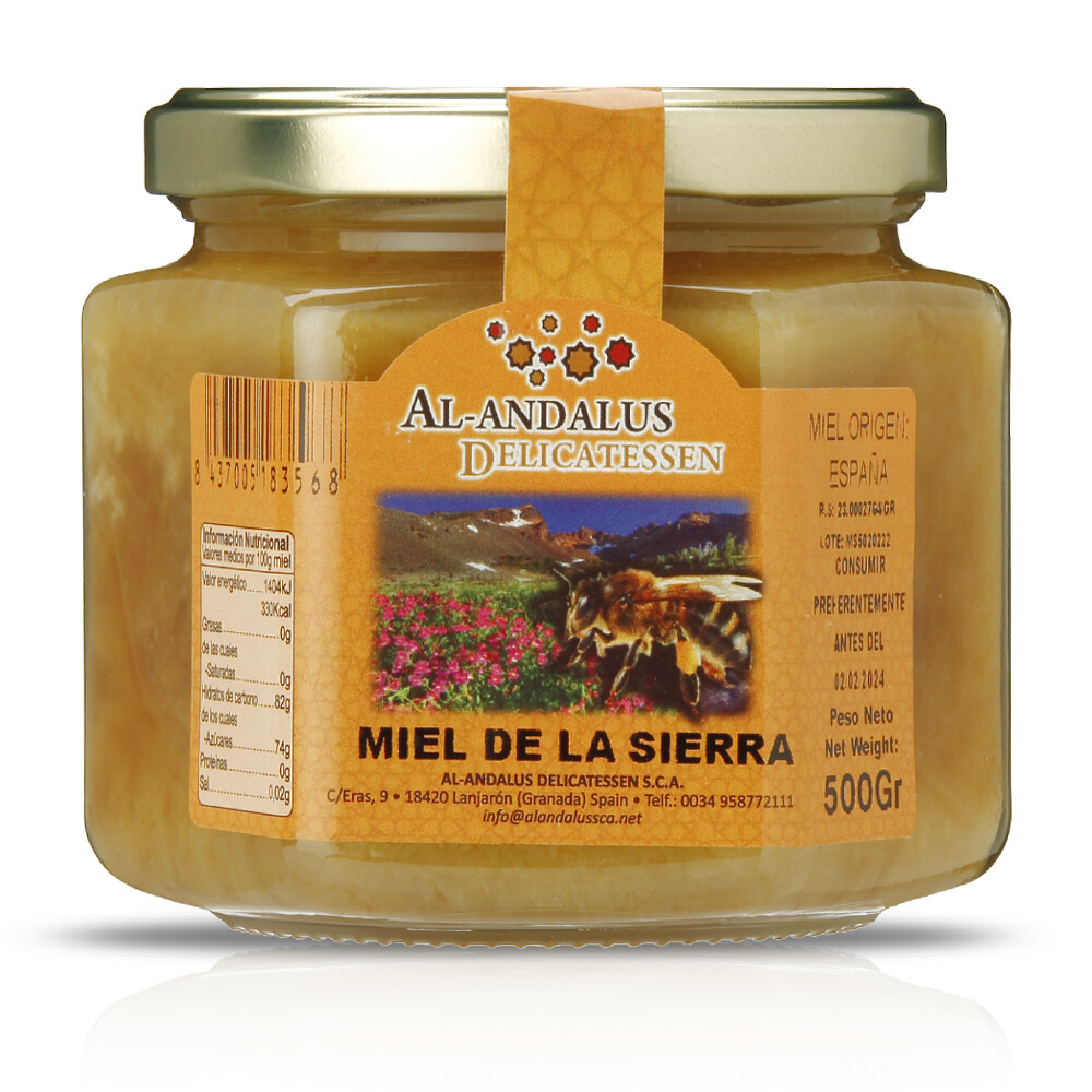 Miel de la sierra AL-ANDALUS, 500 g.