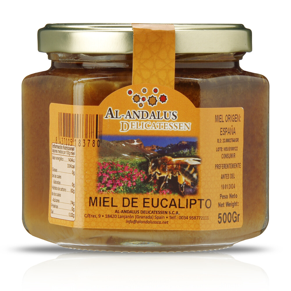 Miel de eucalipto AL-ANDALUS, 500 g.