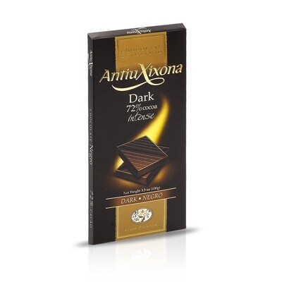 Chocolate negro 72% intenso ANTIU XIXONA