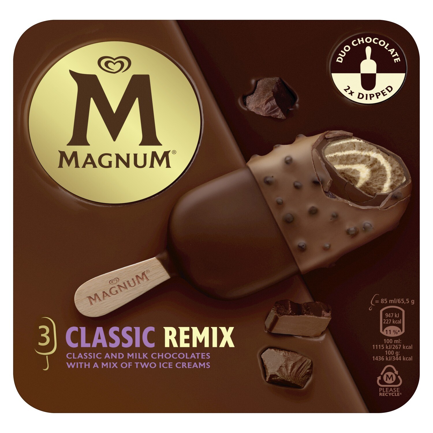 Helados classic remix MAGNUM 3 ud.