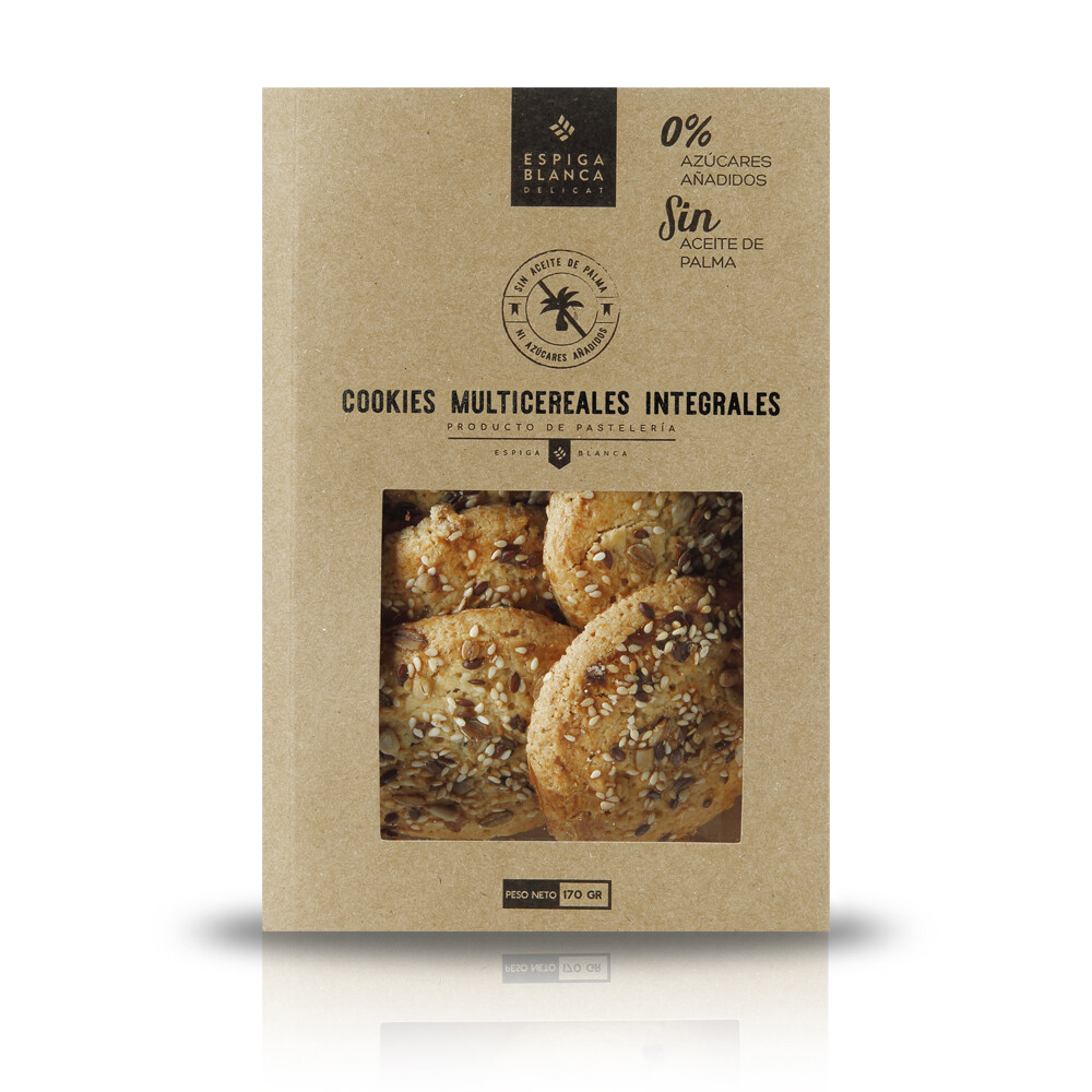 Cookies multicereal sin azúcar ESPIGA BLANCA.