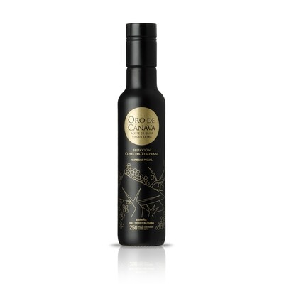 Aceite de oliva virgen extra ORO DE CÁNAVA, botella de 250 ml.