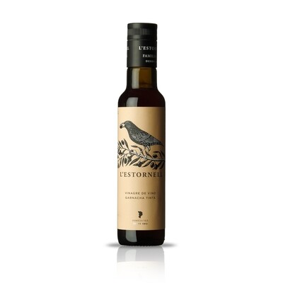 Vinagre de vino de uva Garnacha Tinta L&#39;ESTORNELL, 250 ml.