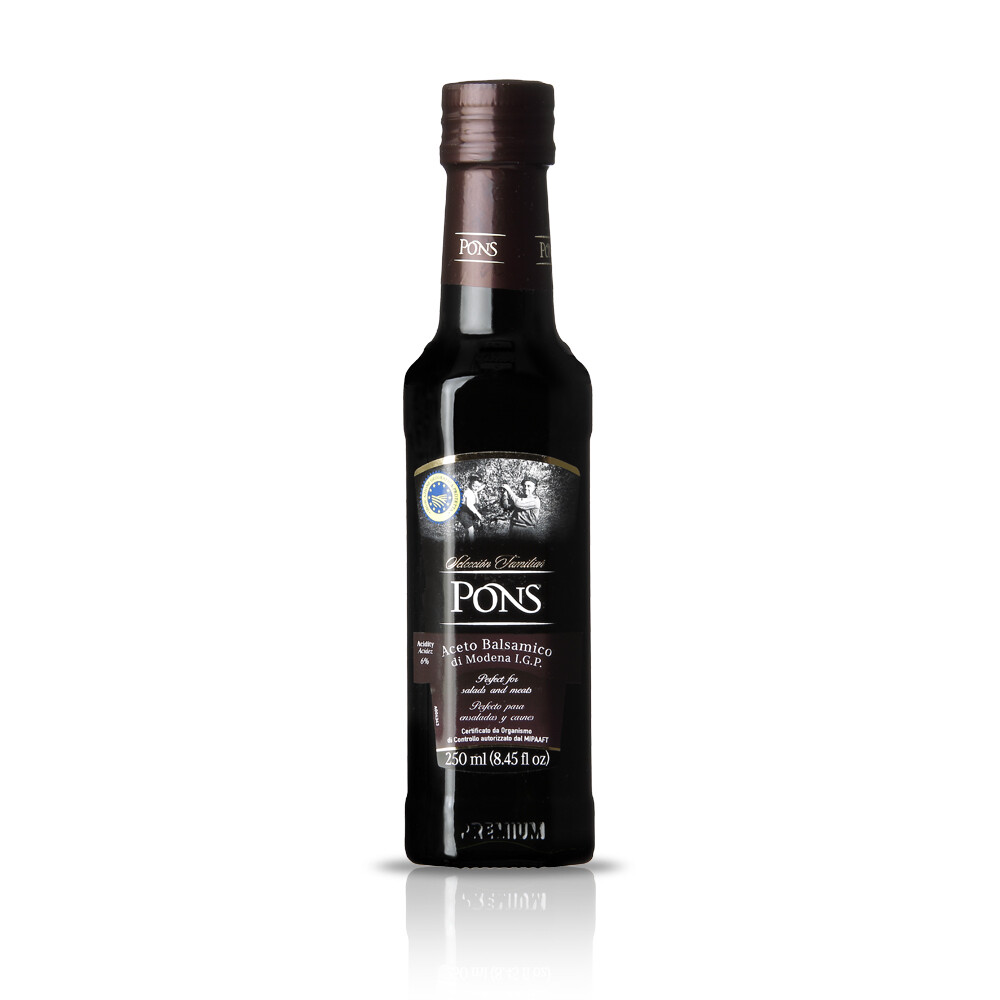 Aceto balsámico PONS, botella de 250 ml..