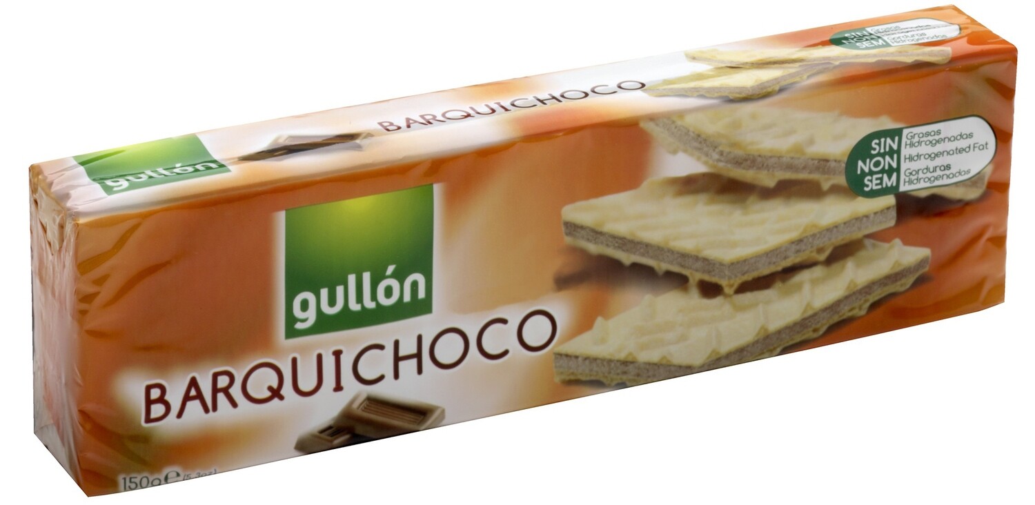 Galletas barquichoco GULLON 150 g.