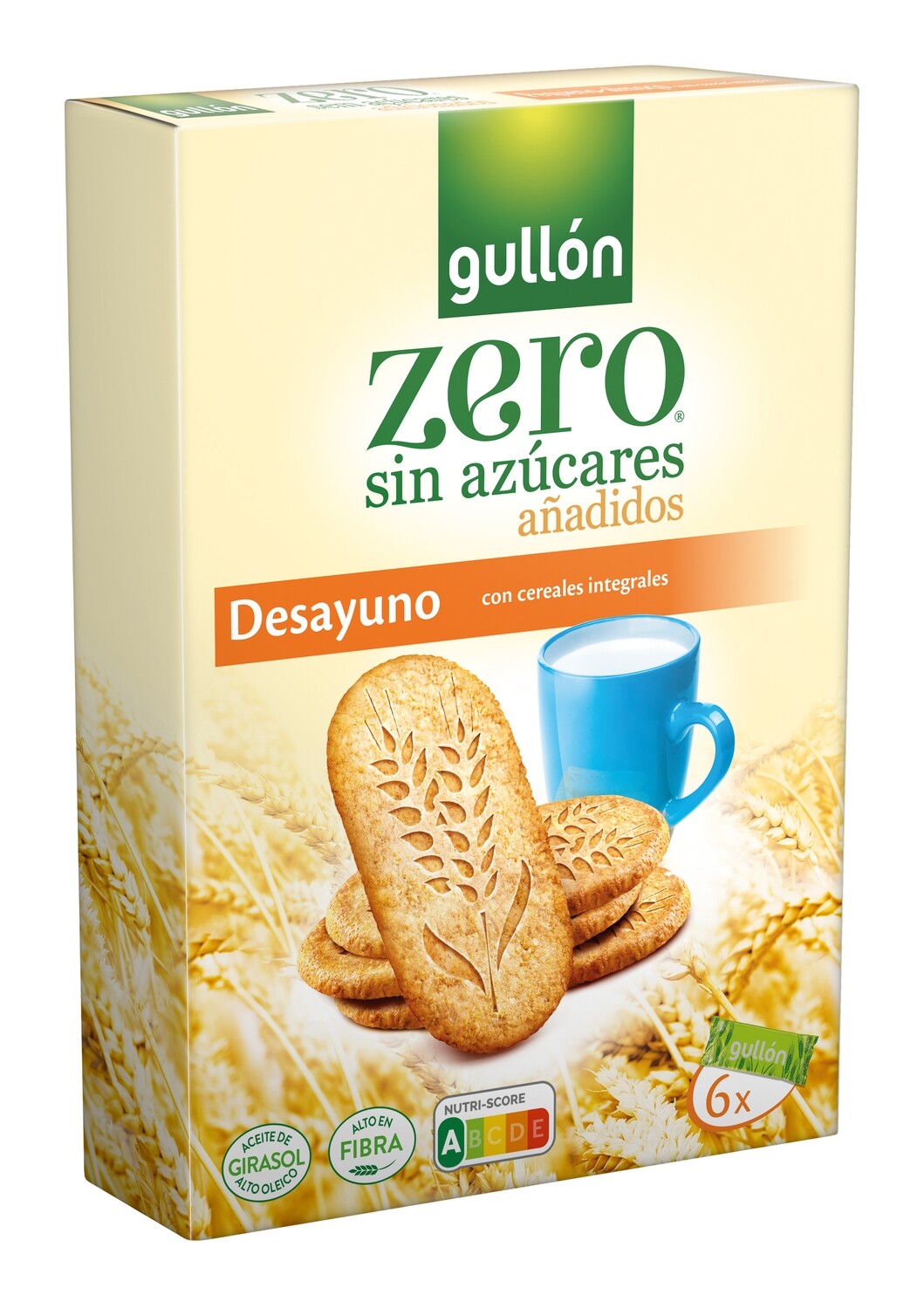 Galletas desayuno zero sin azúcares GULLON 216 g.