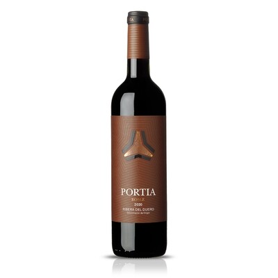 Vino tinto roble D.O. Ribera de Duero PORTIA, 75 cl.
