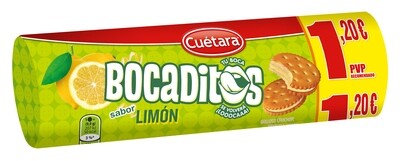 Bocaditos sabor limón CUETARA 150 g.
