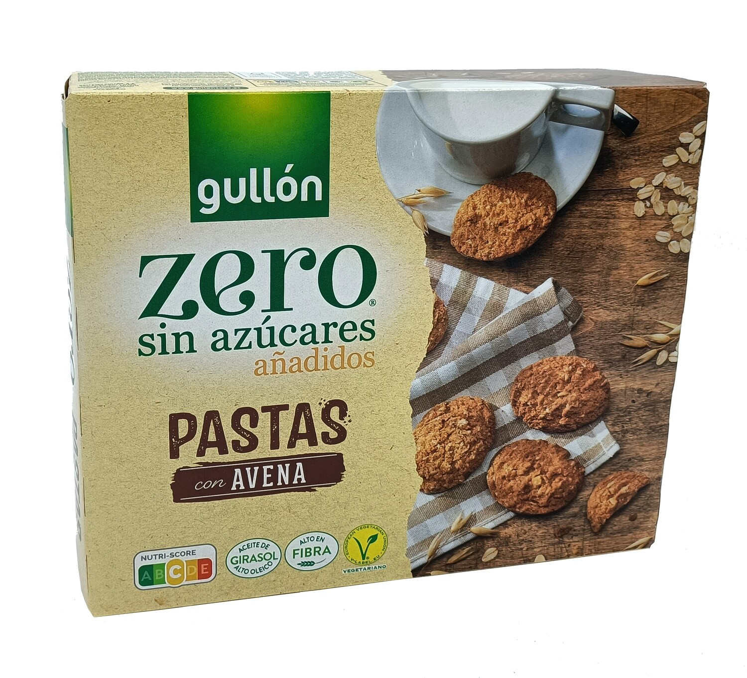 Pastas avena zero sin azúcares GULLON 300 g.