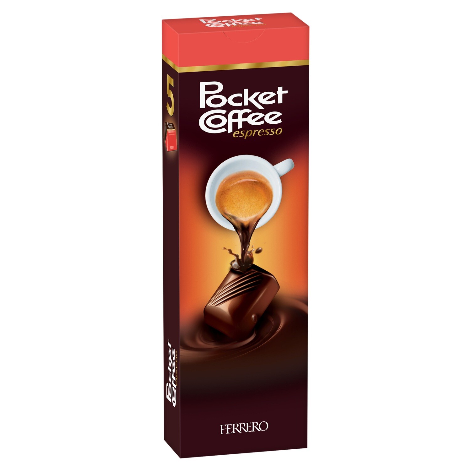Bombones pocket coffee caja 5 FERRERO 63 g.