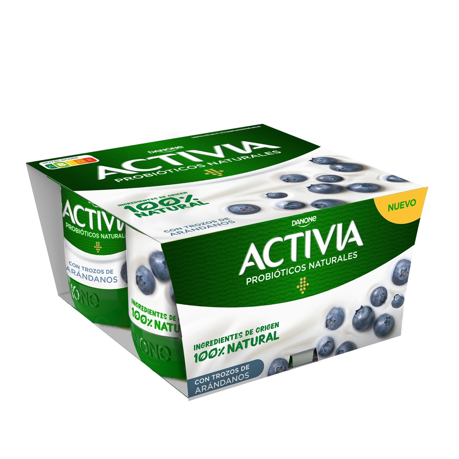 Yogur activia cremoso arándanos DANONE x4