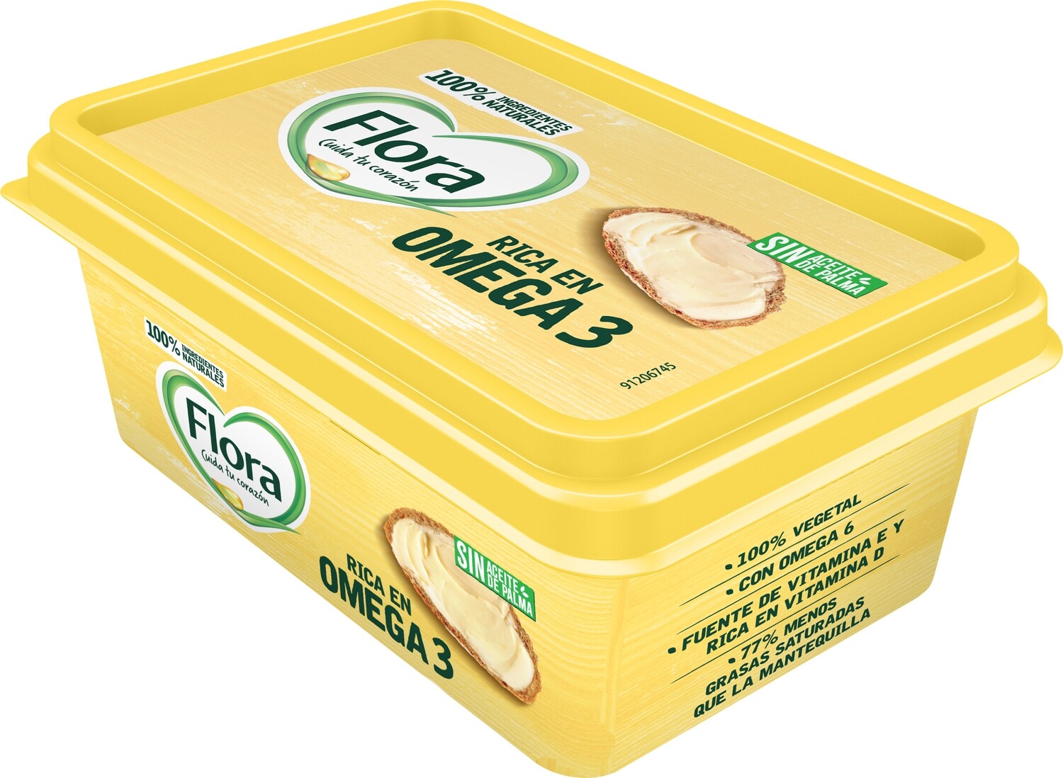 Margarina FLORA (250 gramos).