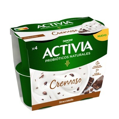 ACTIVIA cremoso stracciatella DANONE 4 ud.