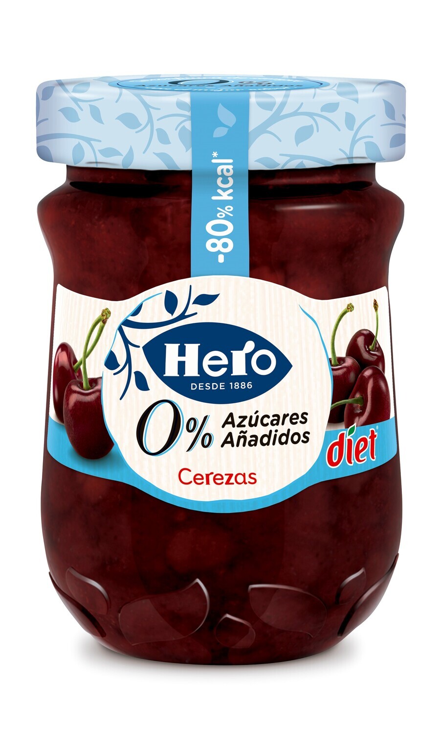 Confitura cereza 0% HERO DIET 280 g.
