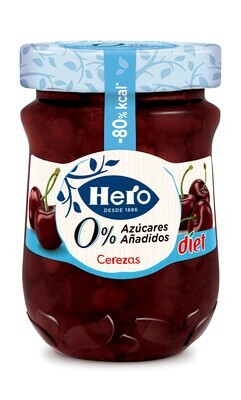 Confitura cereza 0% HERO DIET 280 g.