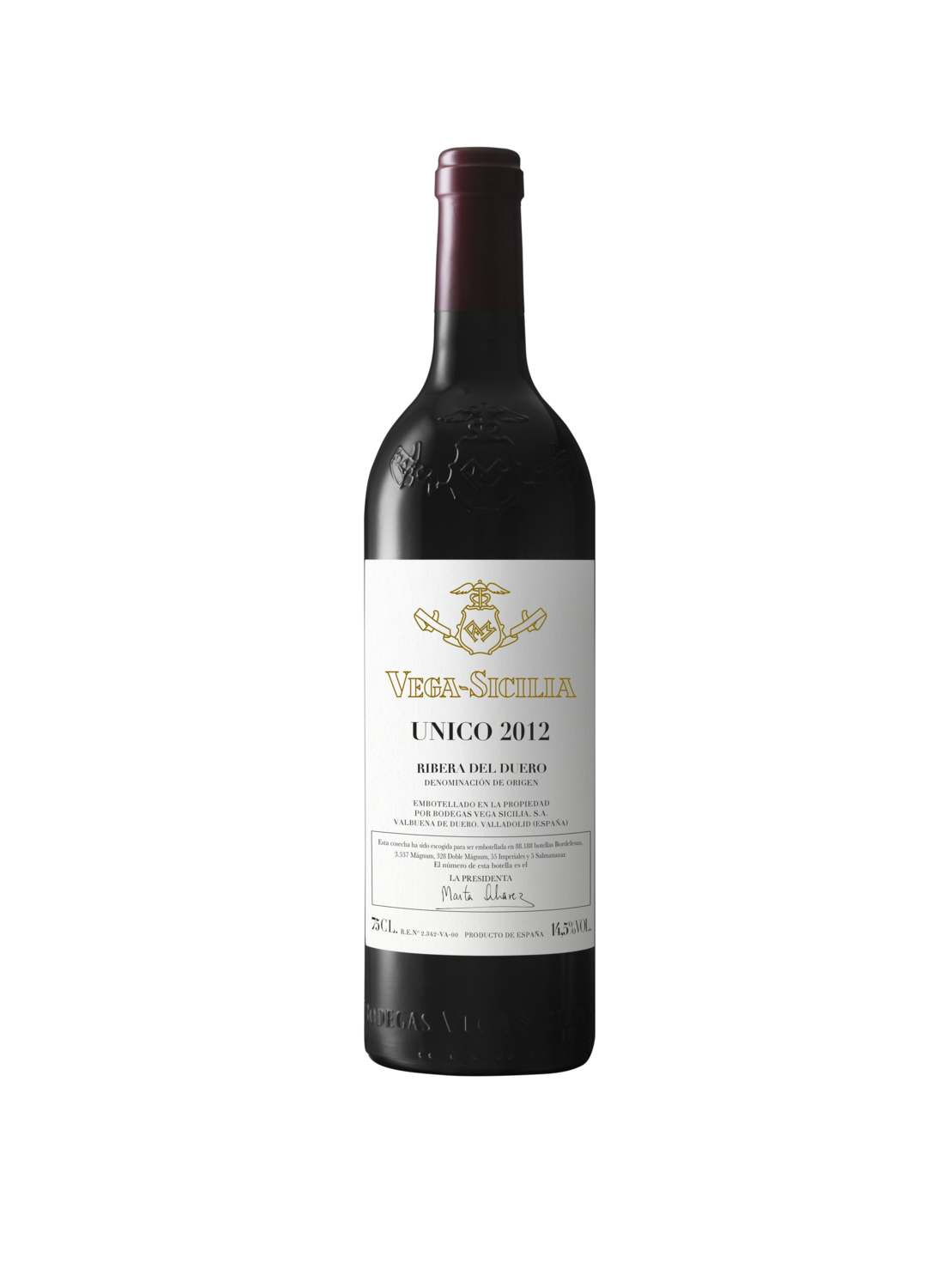 Vino tinto Vega Sicilia D.O.Ribera del Duero UNICO 75 cl.