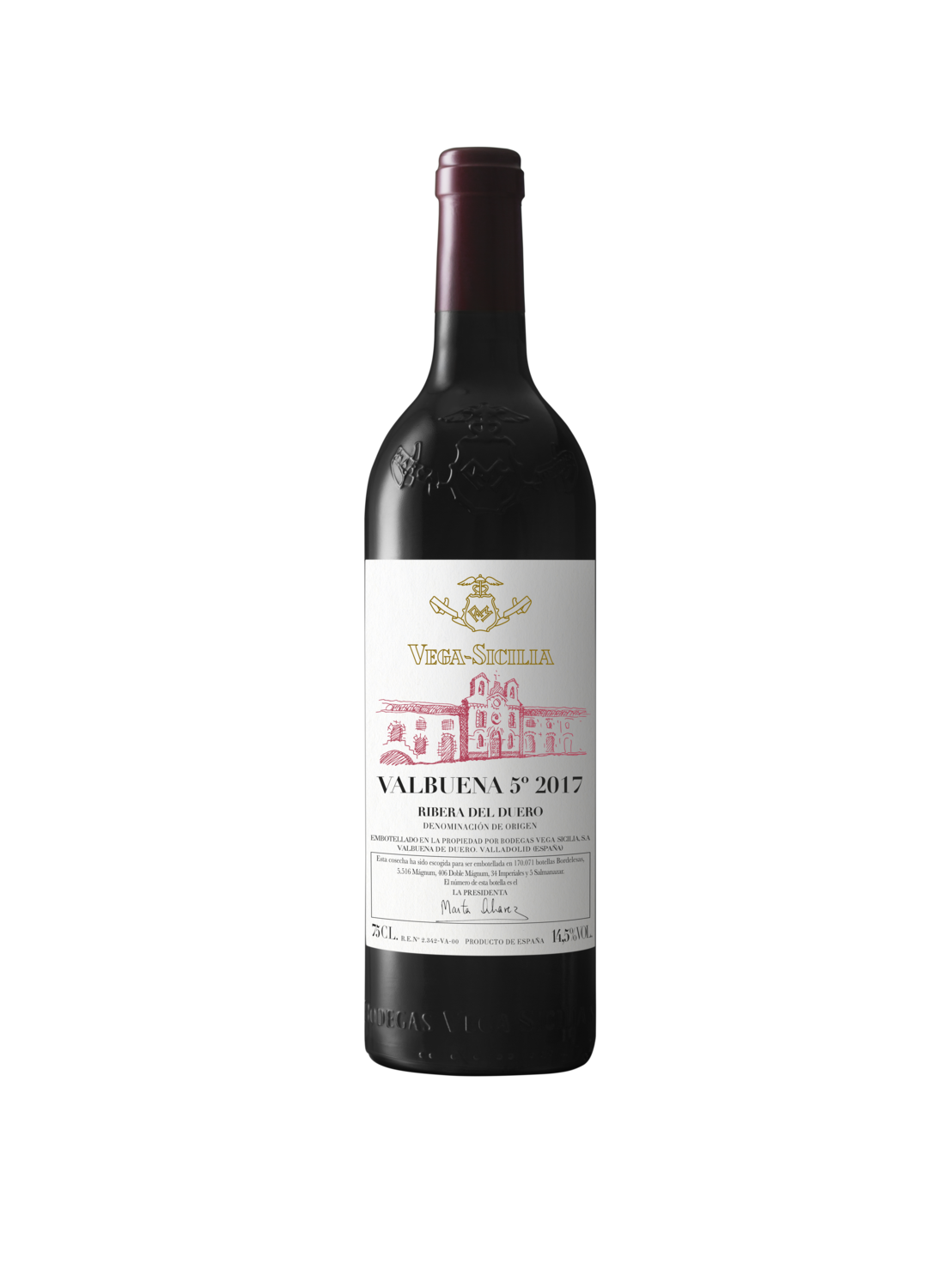 Vino tinto Vega Sicilia D.O.Ribera del Duero VALBUENA 5º 75 cl.