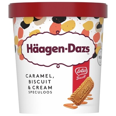 Helado speculoos crema &amp; caramelo HÄAGEN-DAZS 460 ml.