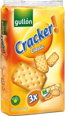 Galleta cracker classic GULLON 3x100 g.