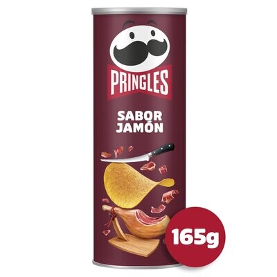 Patatas fritas sabor jamón PRINGLES 165 g.
