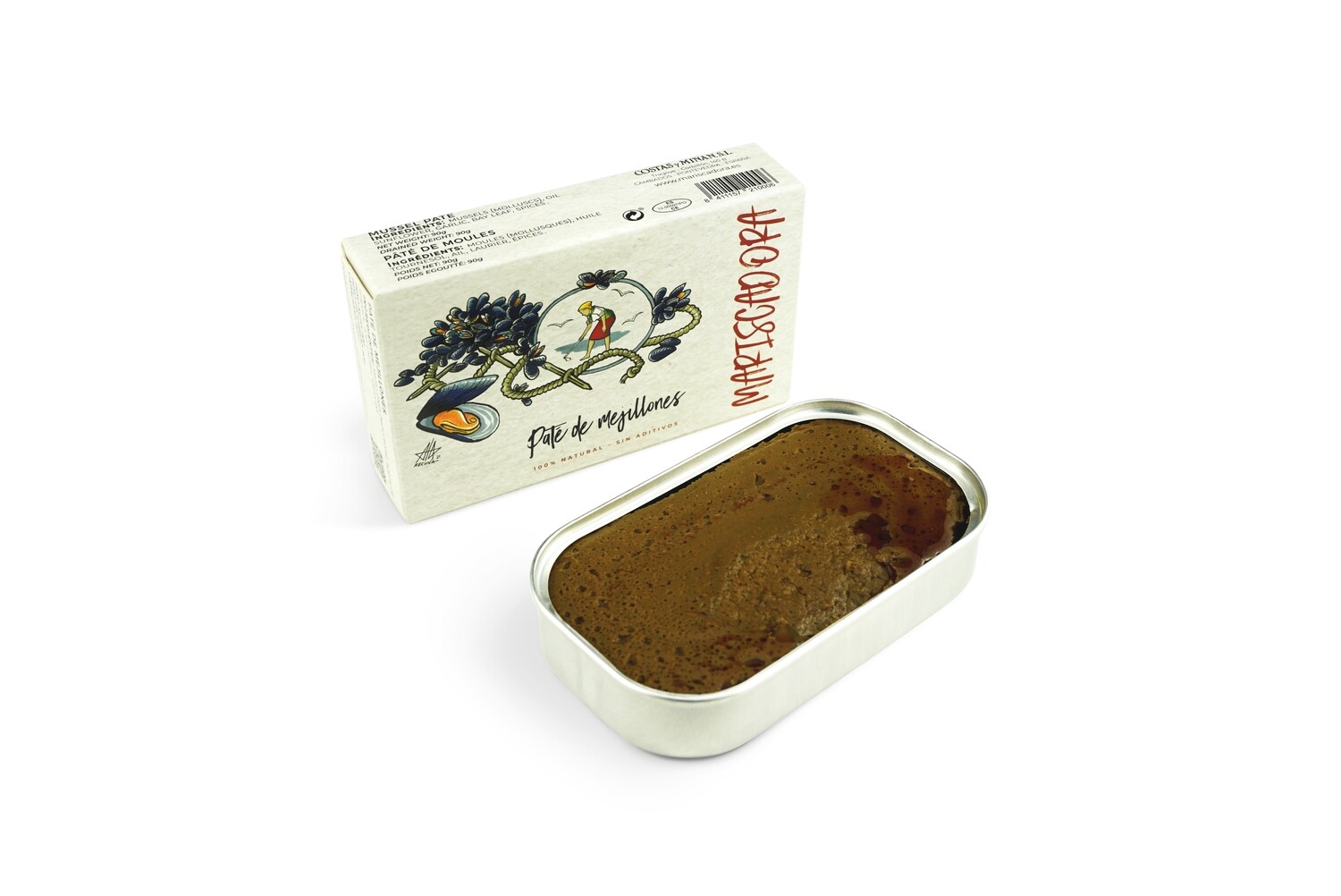 Paté de mejillones MARISCADORA.