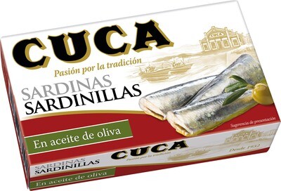 Sardinillas en aceite de oliva CUCA 90 g.