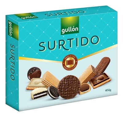 Surtido premium galletas de chocolate GULLON 402 g.