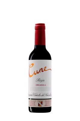 Vino tinto crianza D.O. Rioja CUNE, 37.5 cl.
