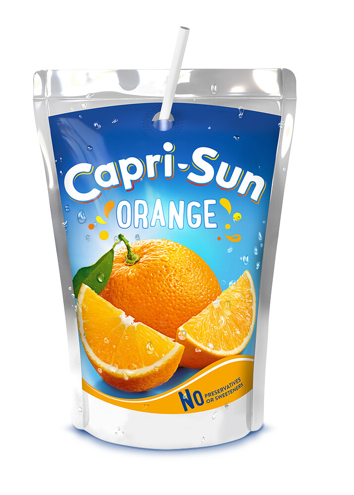 Bolsa zumo naranja CAPRI SUN 200 ml.
