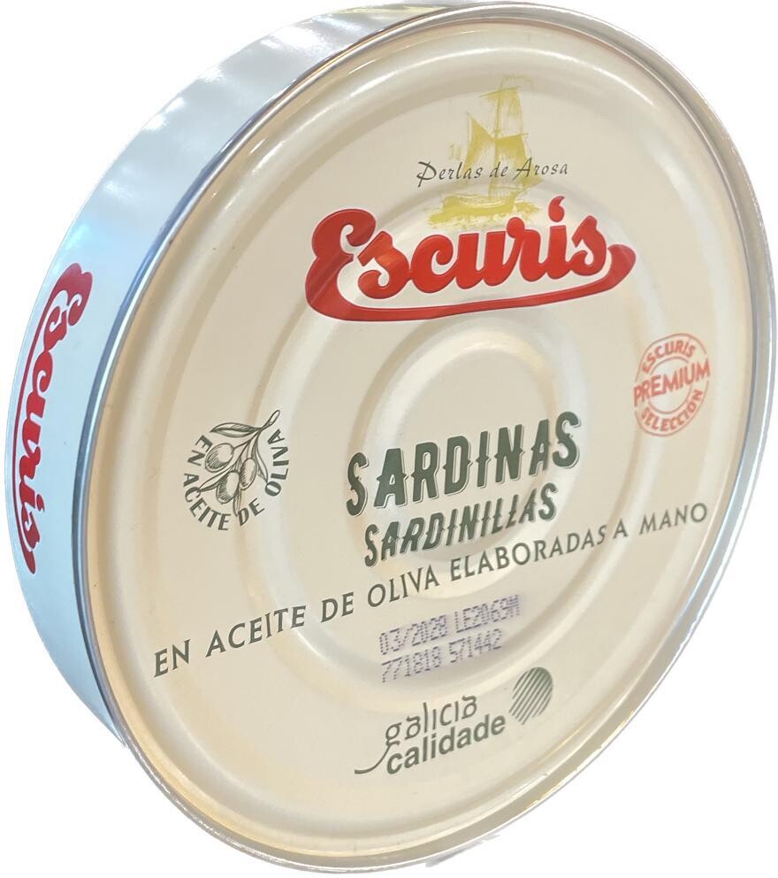 Sardinillas en aceite de oliva ESCURIS 270 g.
