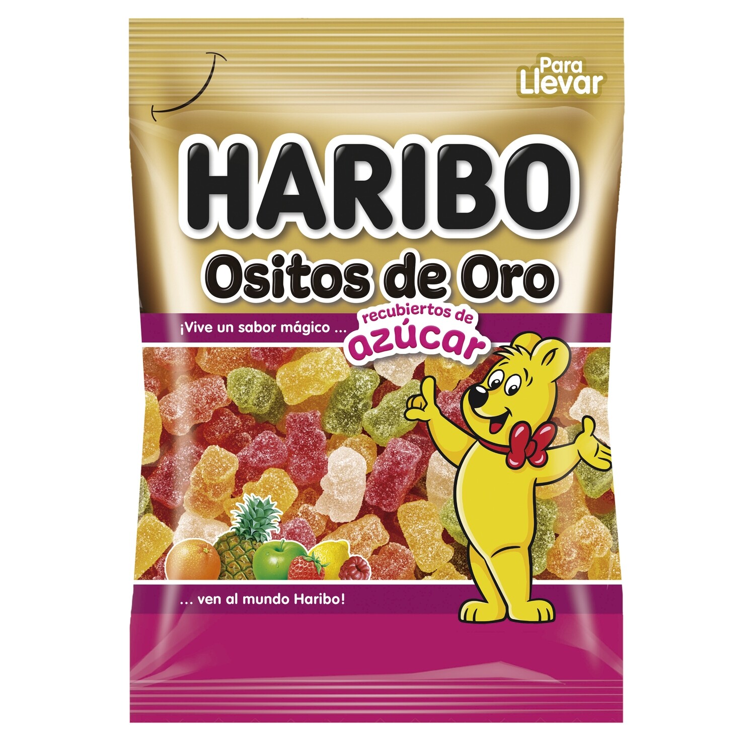 Gominolas ositos de oro de azúcar HARIBO 100 g.