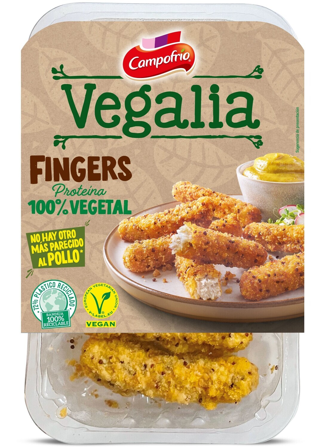 Fingers de proteína 100% vegetal VEGALIA de CAMPOFRIO