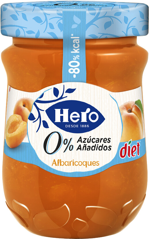 Mermelada de albaricoque HERO DIET.