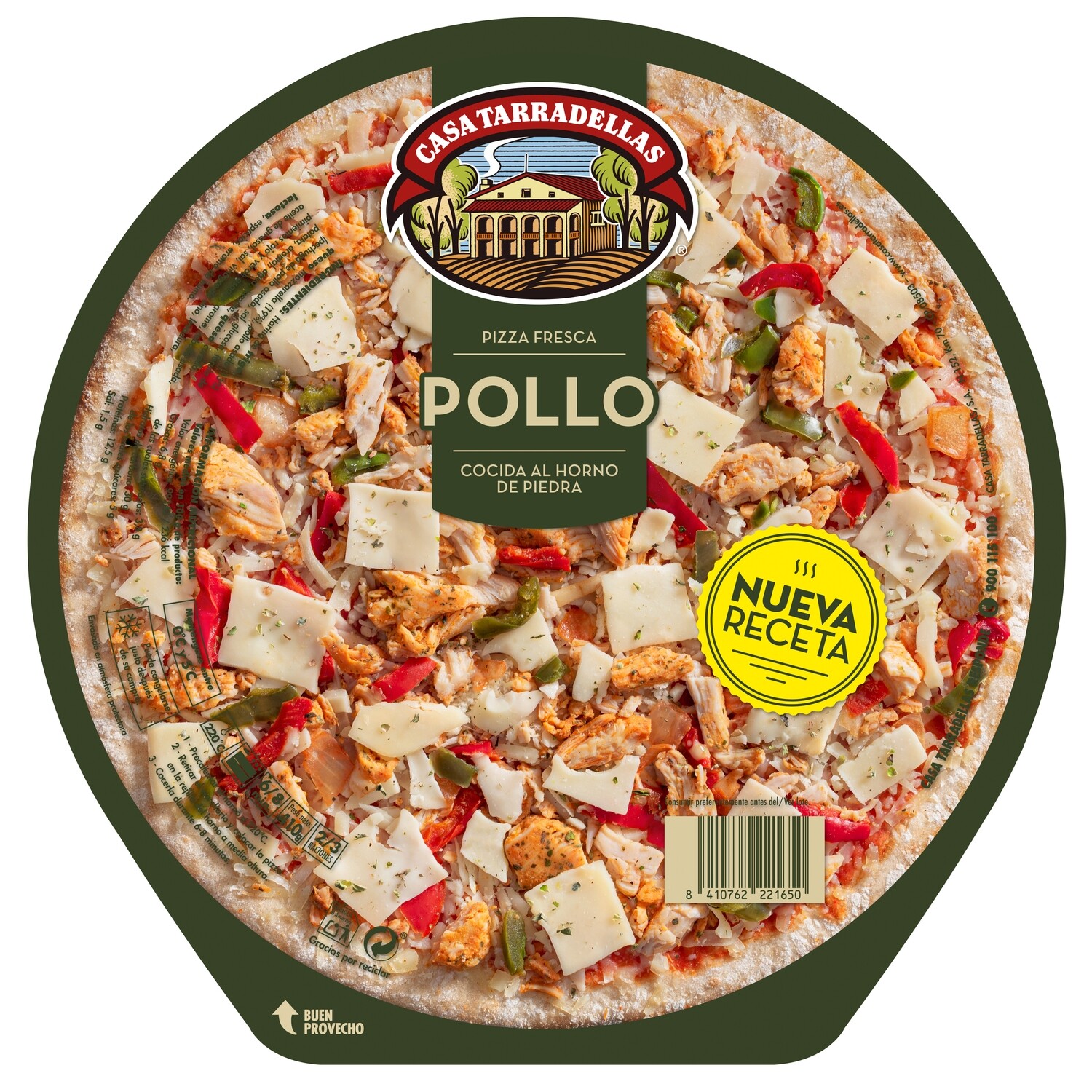 Pizza de pollo CASA TARRADELLAS.