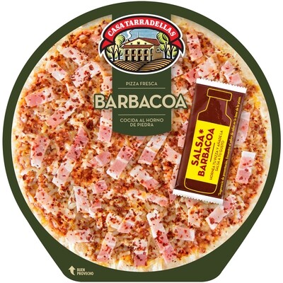 Pizza barbacoa  CASA TARRADELLAS.