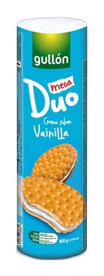 Galletas mega duo vainilla GULLON 500 g.