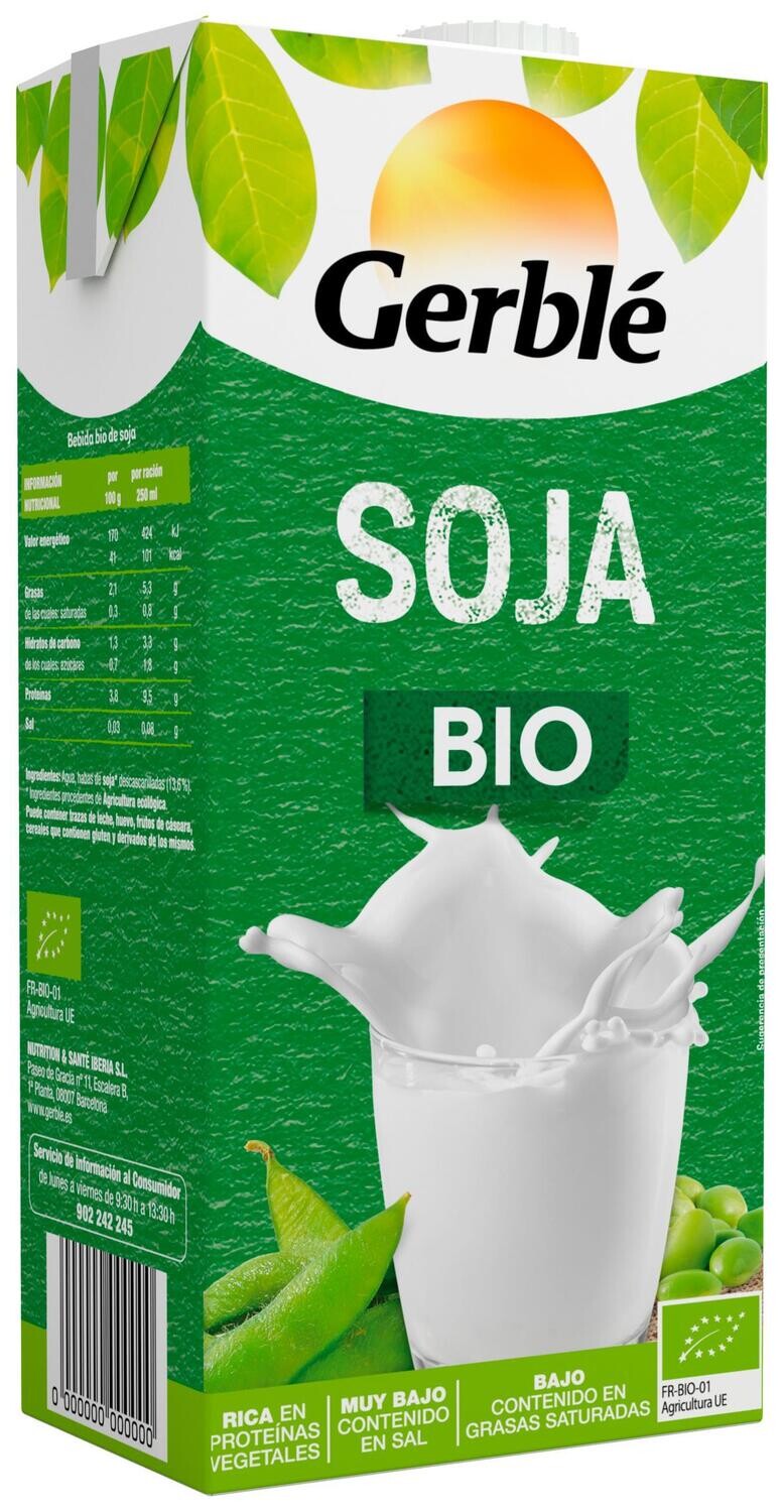 Bebida de soja bio natural de GERBLÉ.