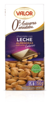Chocolate con Leche y Almendras Sin Azúcar Valor