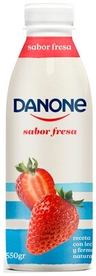 Yogur líquido sabor fresa de DANONE.