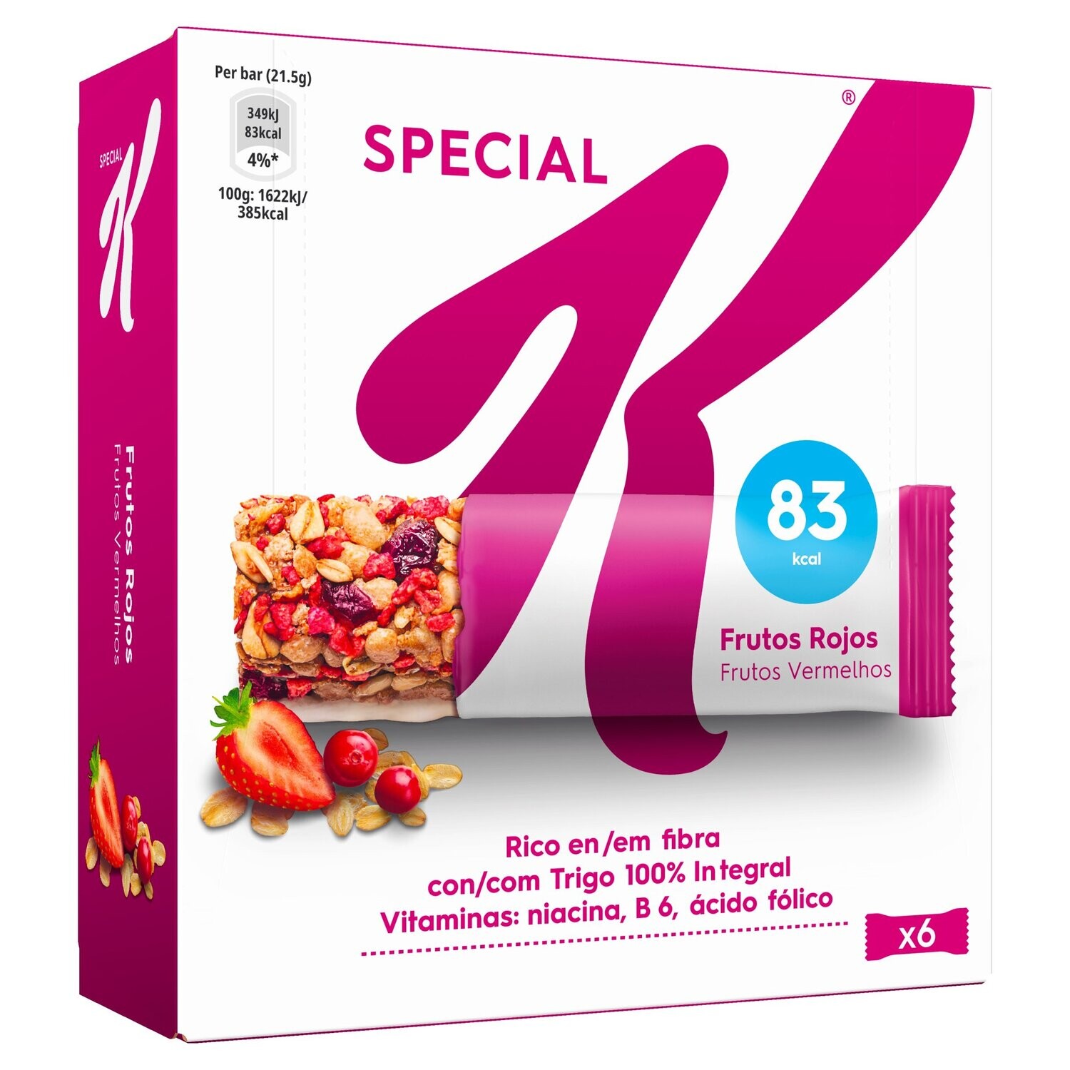 Barritas Frutas Rojas Special K Kellogg&#39;s