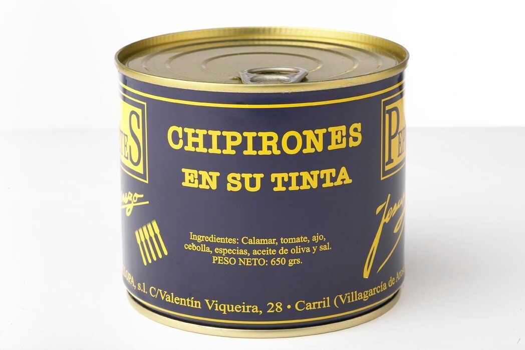Chipirones en su tinta LOS PEPERETES 650 g.