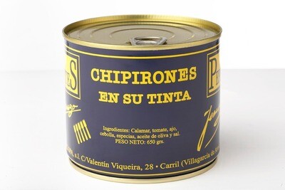 Chipirones en su tinta LOS PEPERETES 650 g.