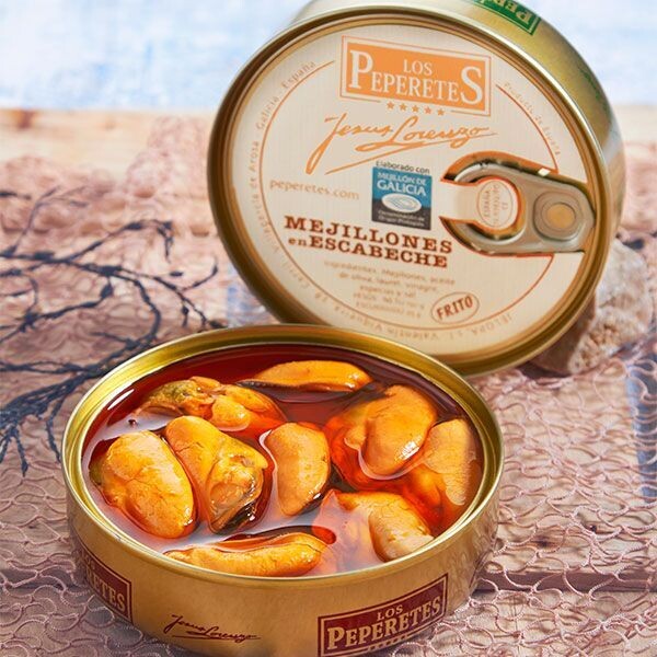 Mejillones en escabeche LOS PEPERETES 120 g.