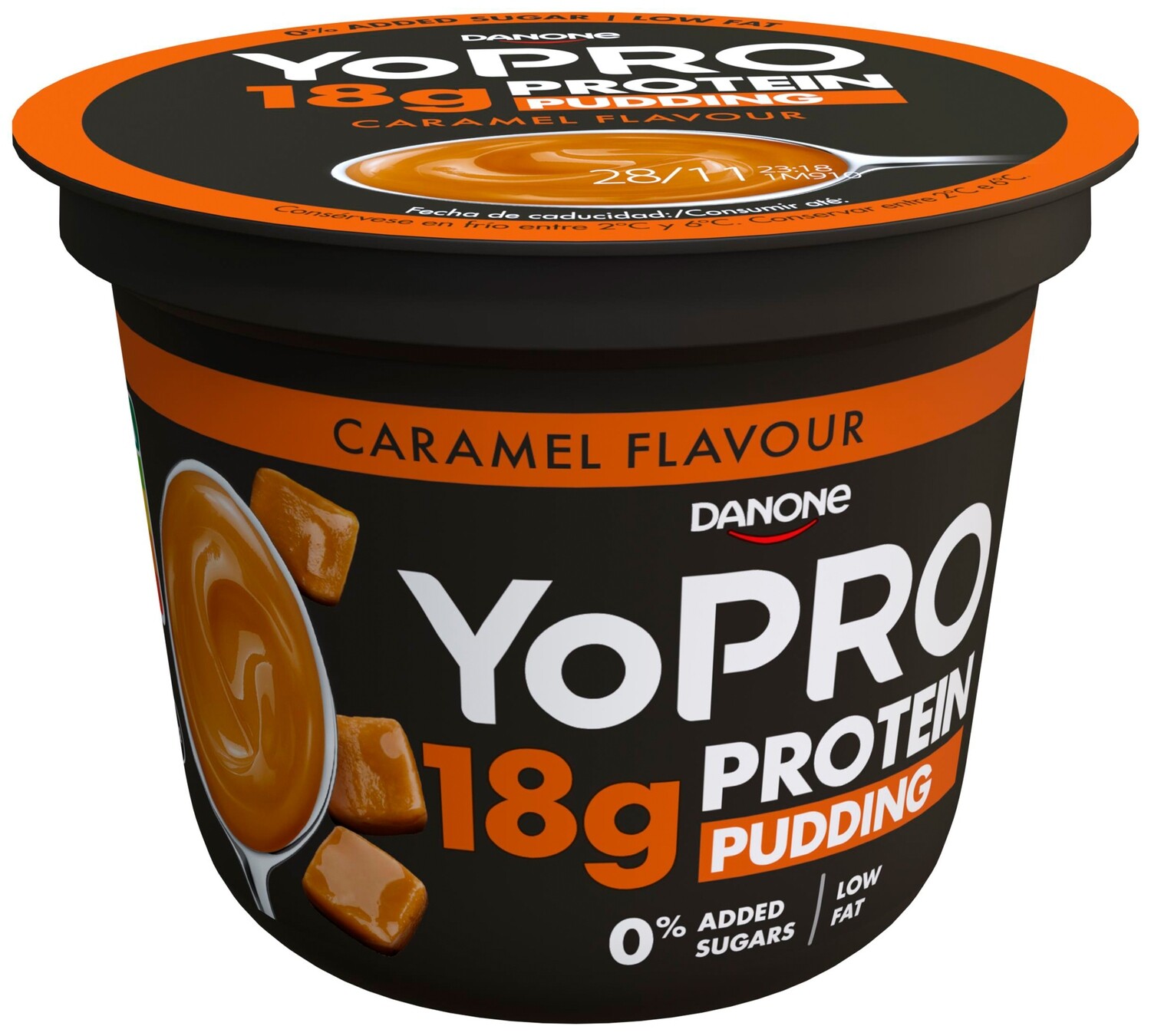 Yogur YOPRO 15 g. protein pudding caramelo DANONE 180 g.