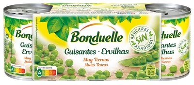 Guisantes BONDUELLE 3x140 g.