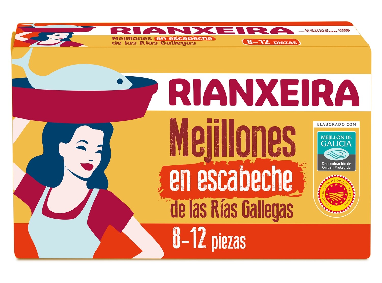 Mejillones en escabeche de las Rías Gallegas 8-12 pzs RIANXEIRA