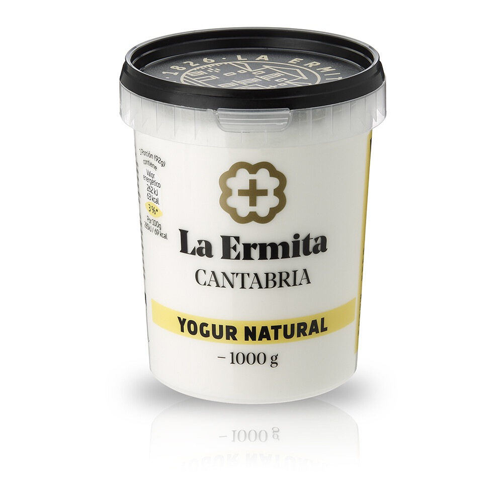 Yogur natural LA ERMITA 1000 g.