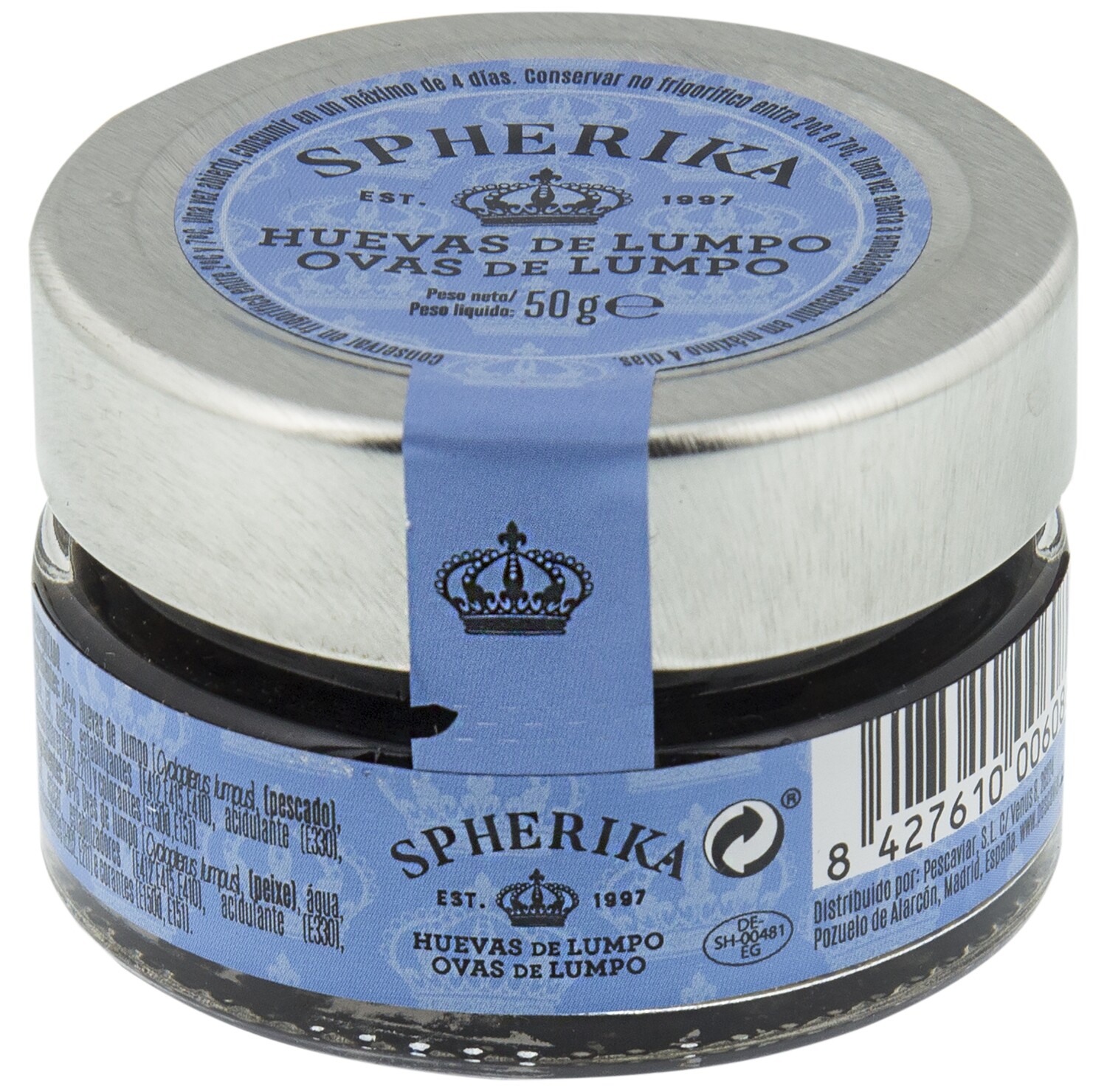 Huevas de lumpo negras SPHERIKA 50 g.
