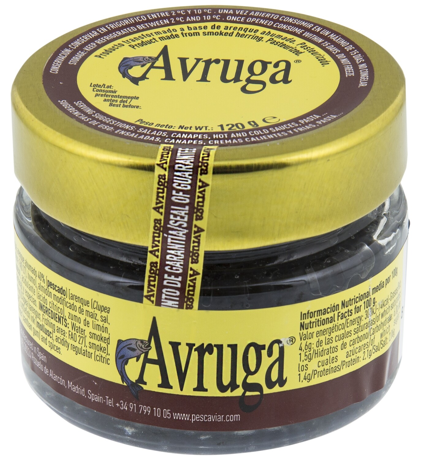 Perlas de arenque AVRUGA 120 g.