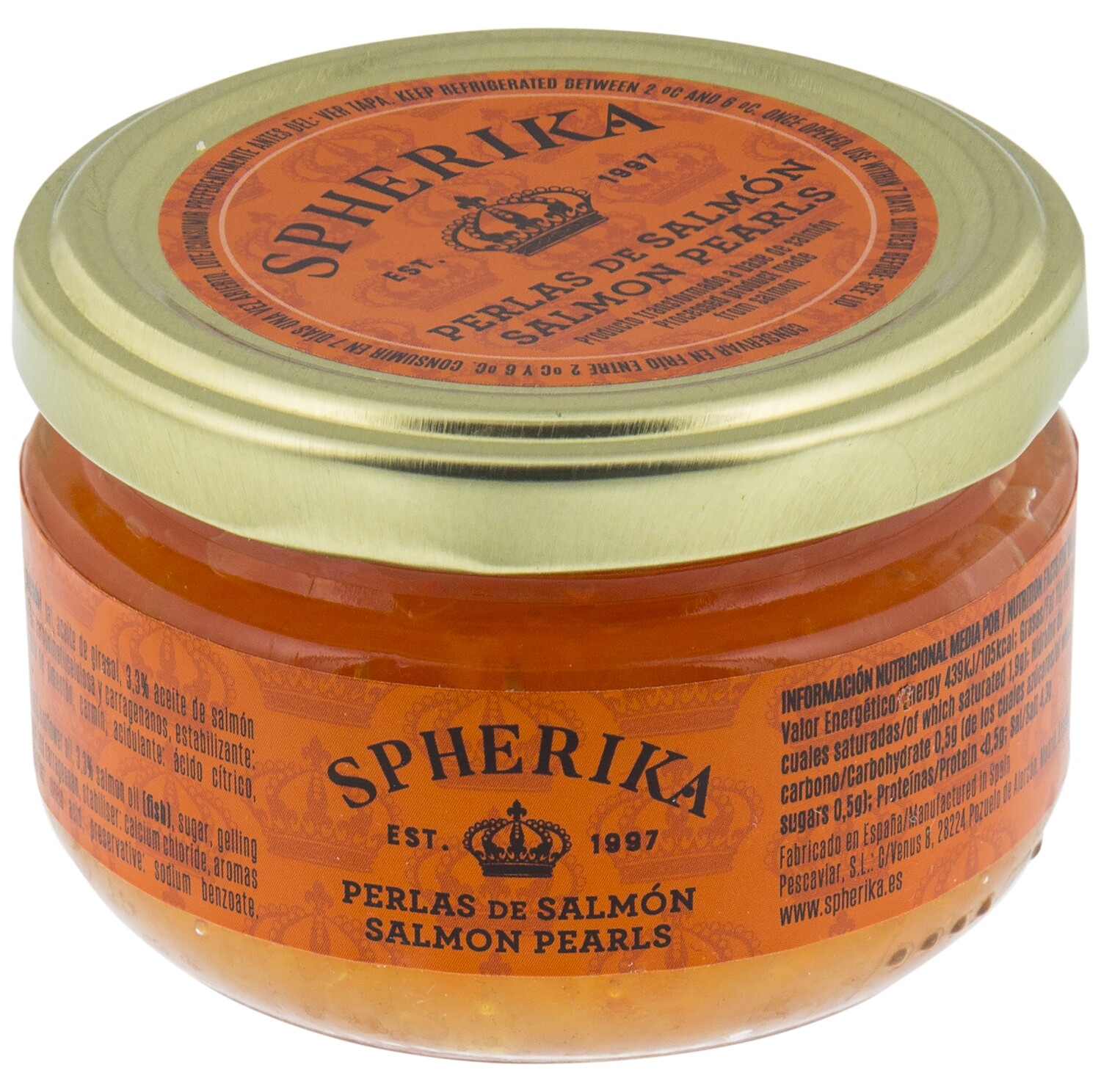 Perlas de salmón SPHERIKA 100 g.